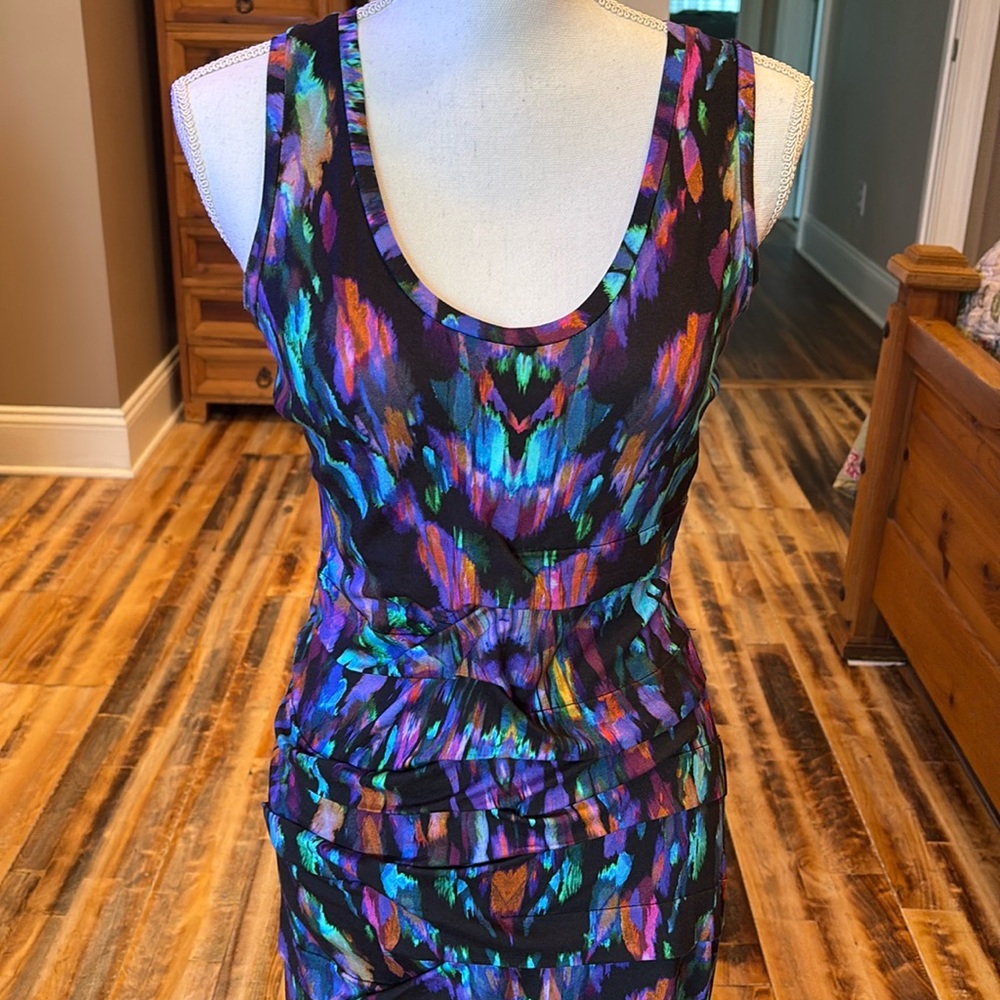 Nicole Miller Multicolor Sleeveless Maxi Dress size med - Picture 2 of 8